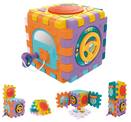 Бизиборд кубик сортер, развивающая игрушка для малышей от 1 года