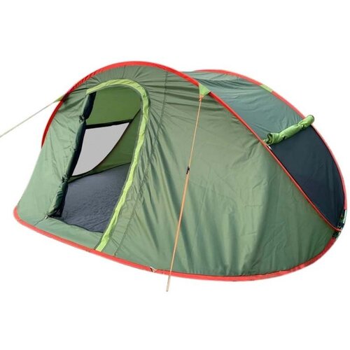 палатка кемпинговая четырёхместная premier borneo 4 зелeный Палатка кемпинговая четырёхместная MirCamping 950-4, зелeный