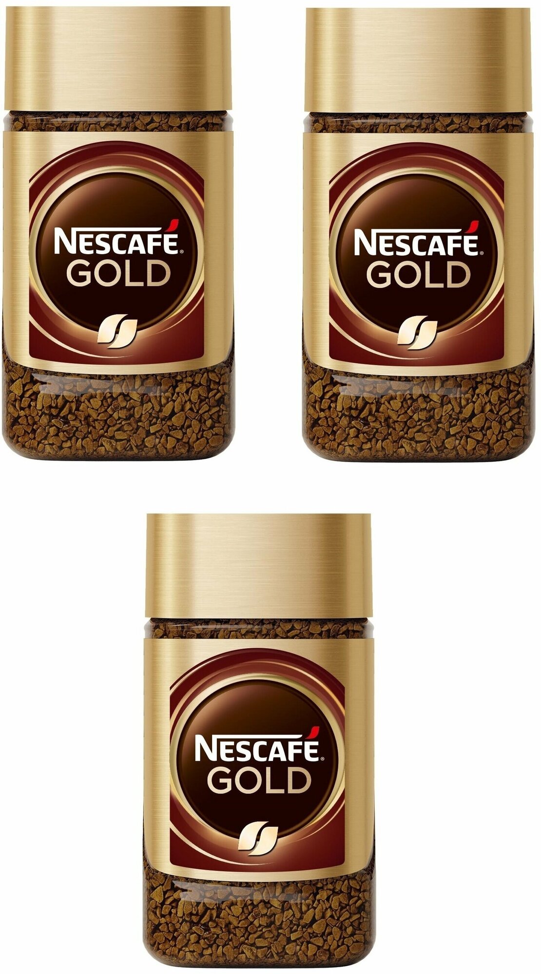 Кофе Nescafe Gold растворимый сублимированный с добавлением натурального жареного молотого 47,5 г, 3 шт - фотография № 7