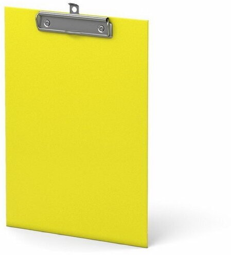 Планшет с зажимом А4, 2 мм, Neon, картон/ламинированная бумага, желтый
