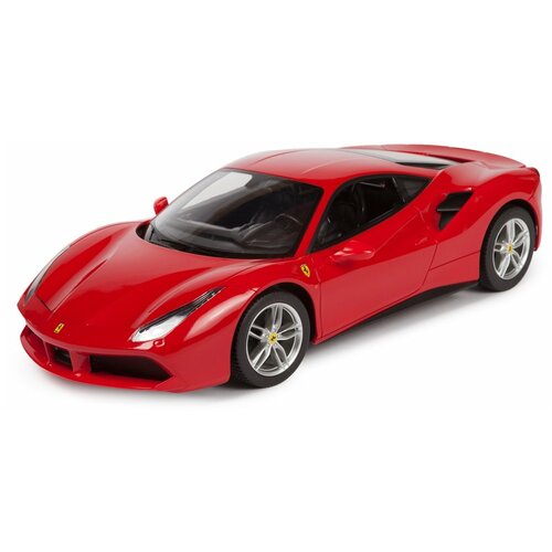 Rastar Ferrari GTB 488 (75600), 1:14, 43 см, красный легковой автомобиль rastar ferrari gtb 488 76000 1 24 19 см красный