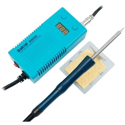 Портативная Индукционная Паяльная Станция Bakon BK950D Синий Индукционные Жала T12 Переносная и малогабаритная 447000₽