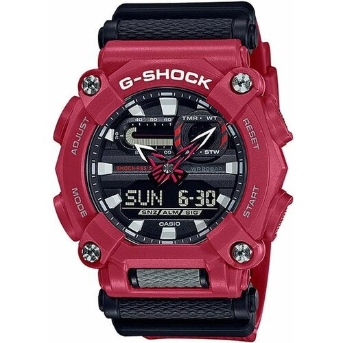 Наручные часы CASIO G-Shock GA-900-4A, красный, черный часы наручные casio g shock ga 900 4a