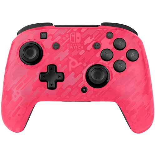 Pdp Faceoff Wireless Deluxe Controller, розовый камуфляж аксессуар nintendo switch проводной контроллер faceoff zelda