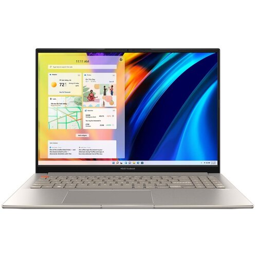 16 Ноутбук ASUS Vivobook S 16X M5602QA-KV105W 2560x1600 AMD Ryzen 7 5800H 32 ГГц RAM 16 ГБ DDR4 SSD 1 ТБ AMD Radeon Graphics Windows 11 Home 90NB0XW2-M00460 sand grey 134045₽
