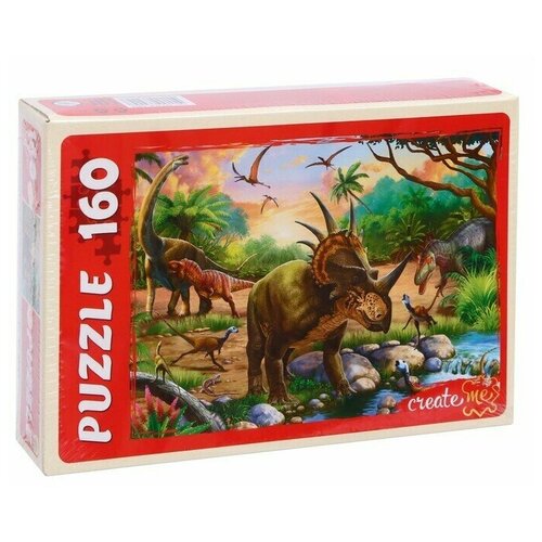 фото Пазлы «мир динозавров № 32», 160 элементов рыжий кот