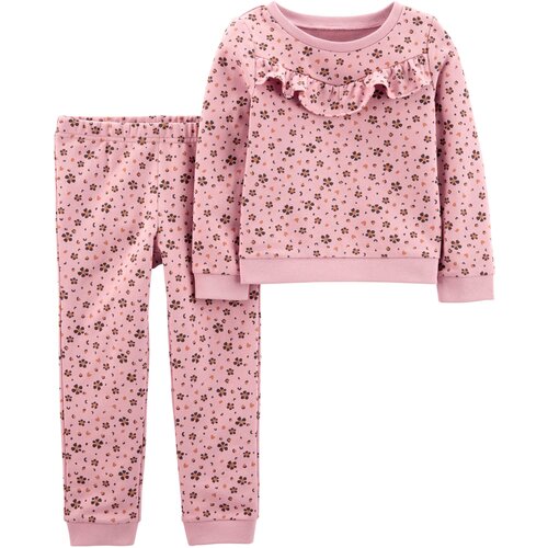 Комплект одежды Carter's, толстовка и брюки, повседневный стиль, размер 18M, розовый