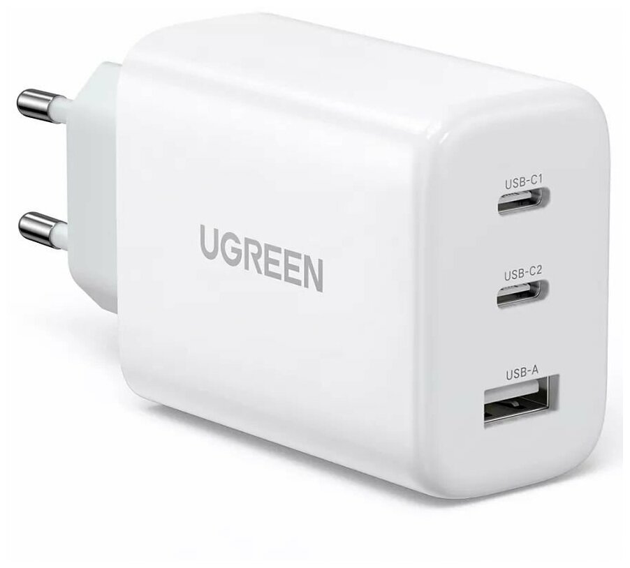 Сетевое зарядное устройство UGREEN CD275 USB-A+2*USB-C 65W