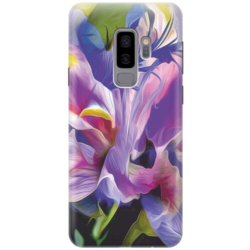 фото Gosso ультратонкий силиконовый чехол-накладка для samsung galaxy s9 plus с принтом "цветочная абстракция"