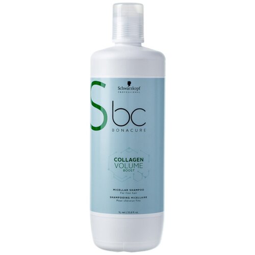 Schwarzkopf Professional шампунь мицеллярный с кератином Collagen Volume Boost Micellar для нормальных и тонких волос, 1000 мл