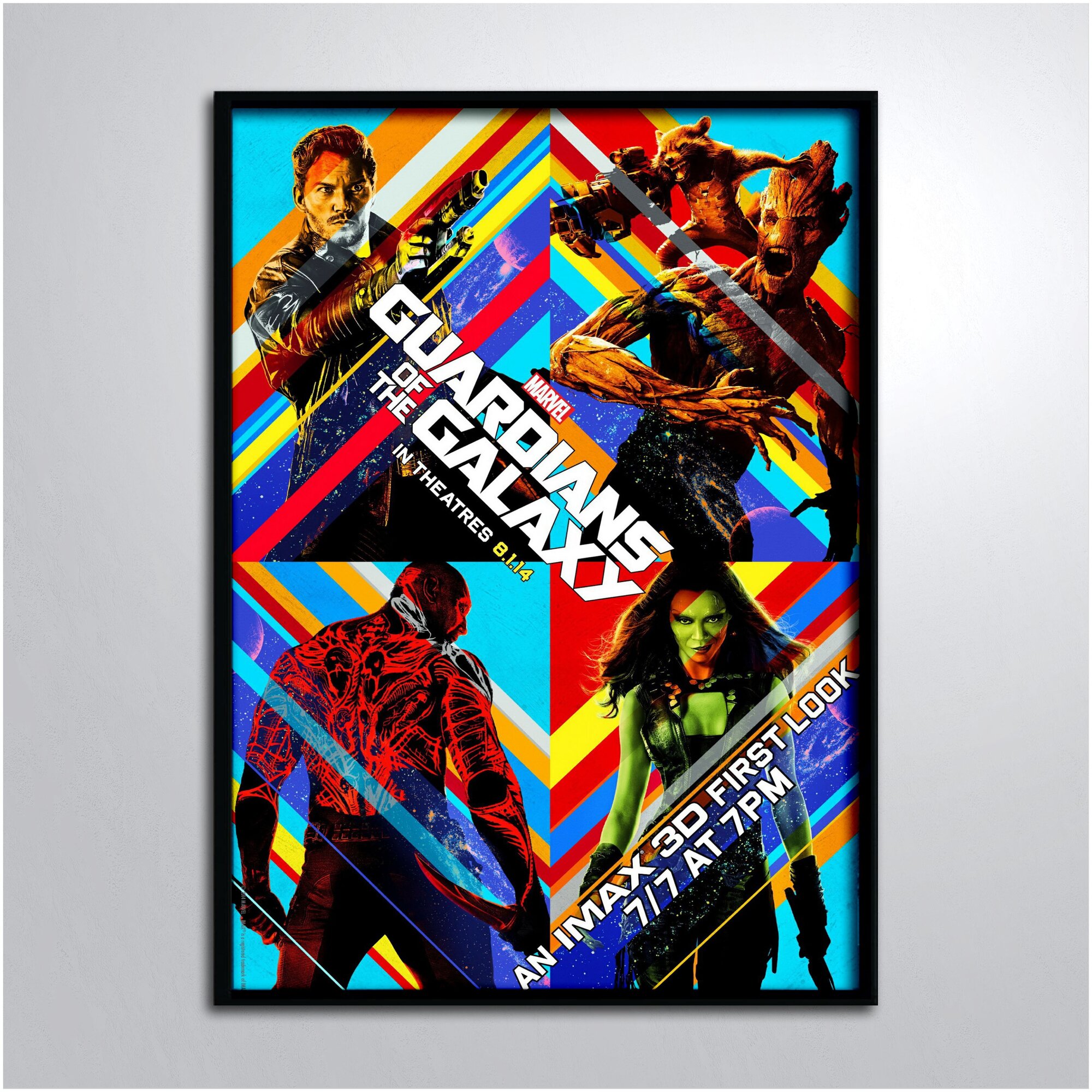 Постер в раме/Марвел Стражи Галактики Калейдоскоп Marvel Guardians of the Galaxy
