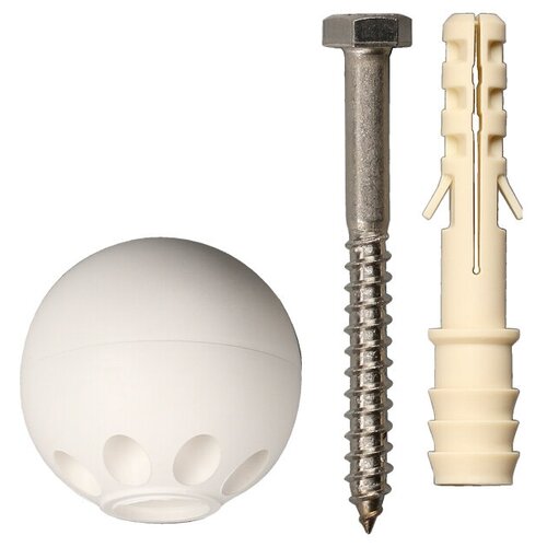 Ограничитель для двери шар белый 1шт 819₽