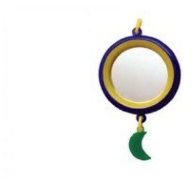 Игрушка Зеркало с пластиковым подвесом, цвет в ассорт. 1/1 1 шт - фотография № 1