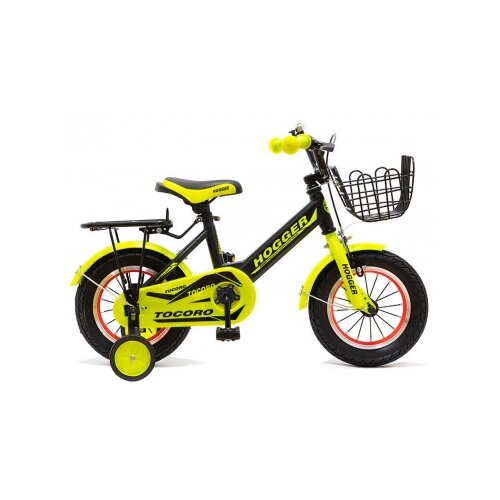 фото Велосипед детский 12" hogger tocoro чёрно-лимонный