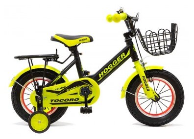 Велосипед детский 12" Hogger TOCORO чёрно-лимонный
