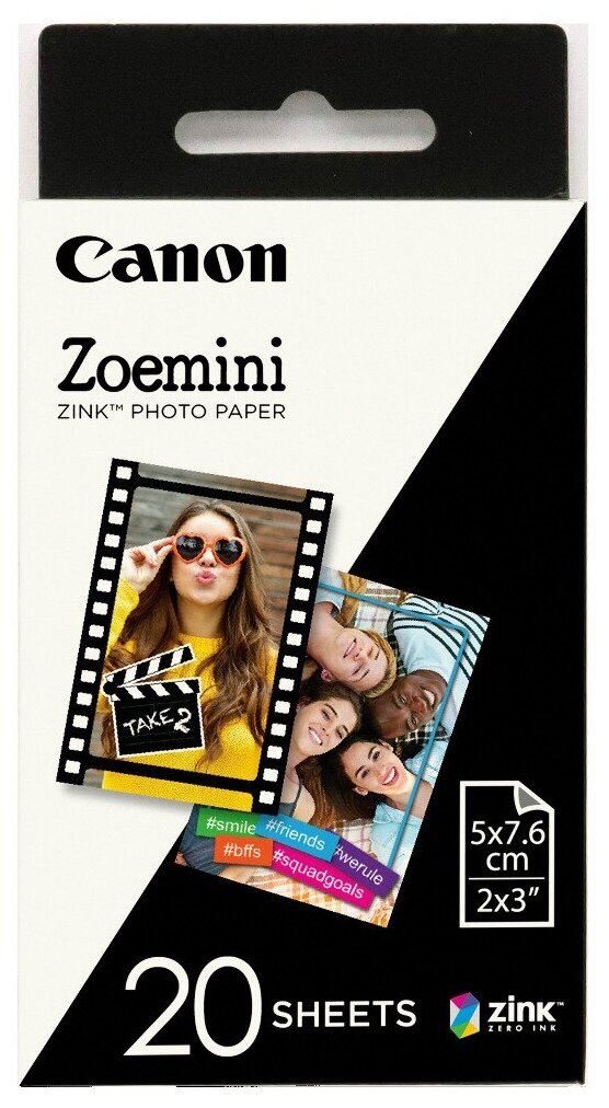 Набор для печати Canon ZP-2030/20 /20л./белый для сублимационных принтеров - фото №1