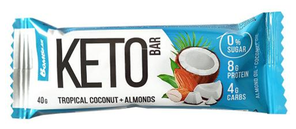 BOMBBAR протеиновый батончик Keto Bar со вкусом тропический кокос и миндаль 40 гр. - фотография № 4