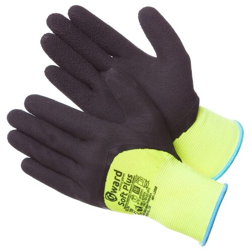 перчатки нейлоновые touch point черный 10 пар 9l Нейлоновые перчатки Soft Plus, 6 пар, 9L