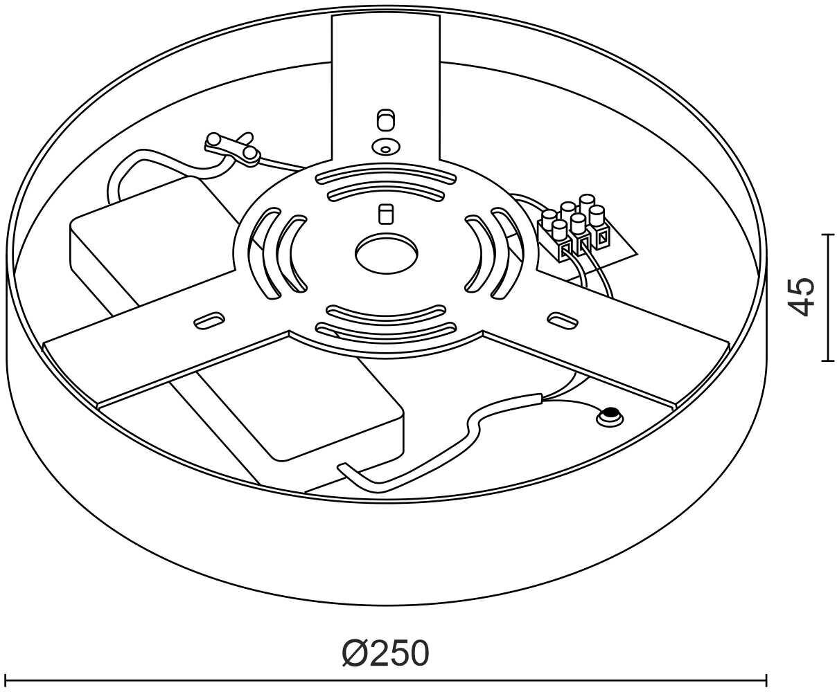 Потолочный светильник LeDron LTD0291-30W-Y 4000K - фотография № 3