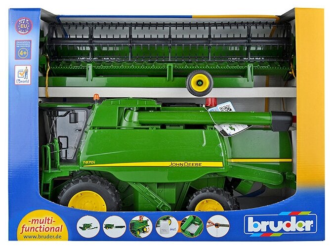 Комбайн Bruder John Deere T670i - фото №3