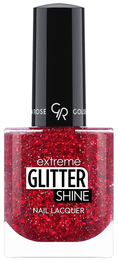 Golden Rose Лак для ногтей Extreme Glitter Shine Nail Lacquer 10 мл