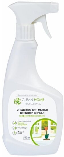 Чистящий спрей Clean Home для стекол и зеркал, 500 мл