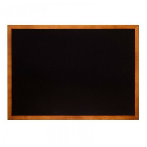 Доска меловая настенная Attache Non magnetic 42×59 см черная в деревянной раме