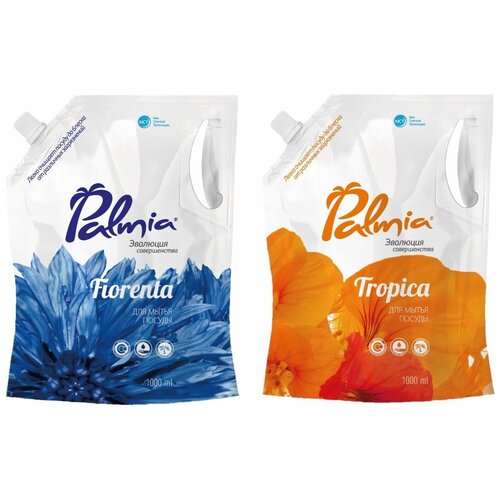фото Palmia набор средств для мытья посуды fiorenta 1л и tropica 1л
