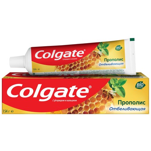 Зубная паста Colgate Прополис Отбеливающая с натуральными ингредиентами, 100 мл