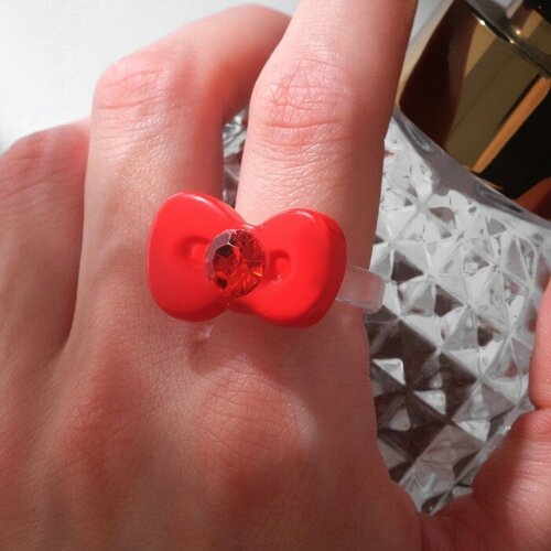 Кольцо Queen Fair, искусственный камень, размер 17, красный кольцо теропром искусственный камень размер 17 красный