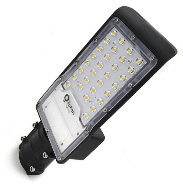 Консольный светодиодный светильник FL-LED Street-01 30W Grey 4500K 340*130*53мм D50 3200Лм 220-240В
