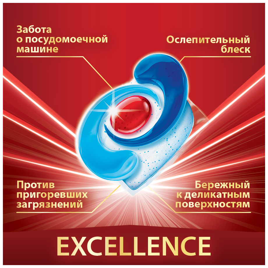 Капсулы для посудомоечной машины Somat Excellence, 60 капсул - фотография № 3