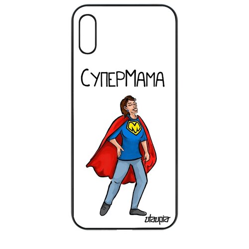 фото Чехол для телефона honor 8a, "супермама" рисунок комикс utaupia