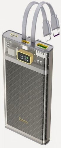 Изображение товара Внешний аккумулятор Hoco J104 с кабелем Type-C 22.5W/iP PD20W, 10000mAh, Серый