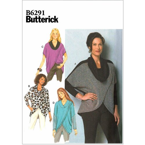 Выкройка Butterick №6291 Пуловер выкройка butterick 6247 туника пуловер