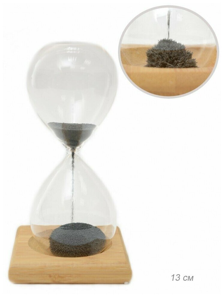 Часы песочные магнитные 13 см/песочные часы антистресс/декоративные песочные часы с магнитом