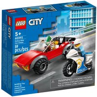 Конструктор LEGO City 60392 Police Bike Car Chase, 59 дет.