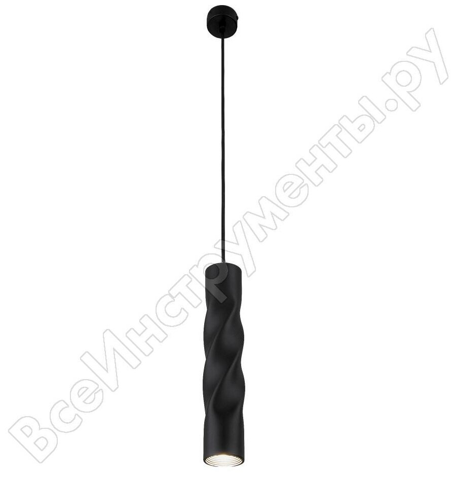 Подвесной светодиодный светильник Eurosvet Scroll 50136/1 LED черный - фото №14