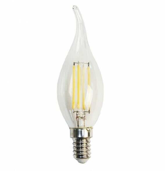 Лампа LED E14 7Вт Свеча на ветру теплый Feron