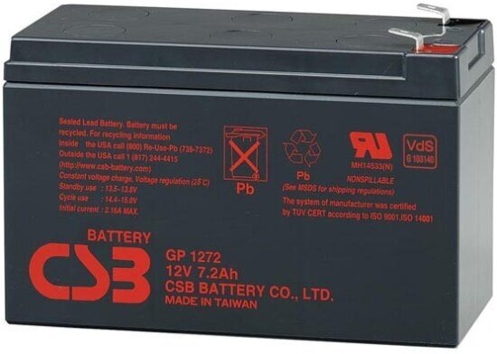 Аккумуляторная батарея для ИБП Csb GP1272 12V 7Ah F1