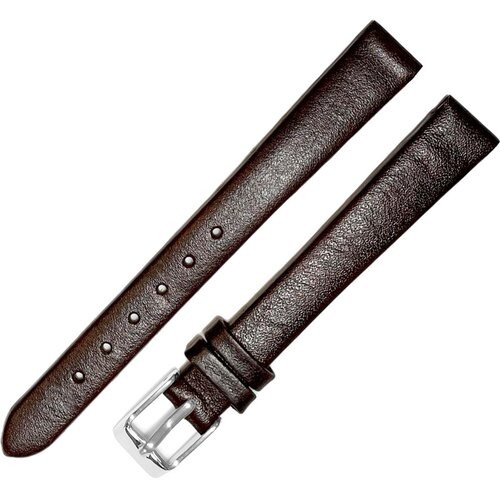 фото Ремешок 1205-01-1-2 classic коричневый кожаный ремень 12 мм для часов наручных из натуральной кожи женский гладкий матовый ardi