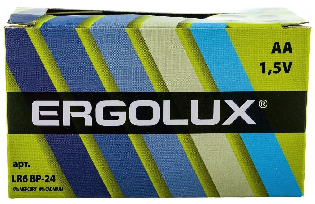 Батар. АА алкалин. Ergolux (LR6 Alkaline BP-24 1.5В)