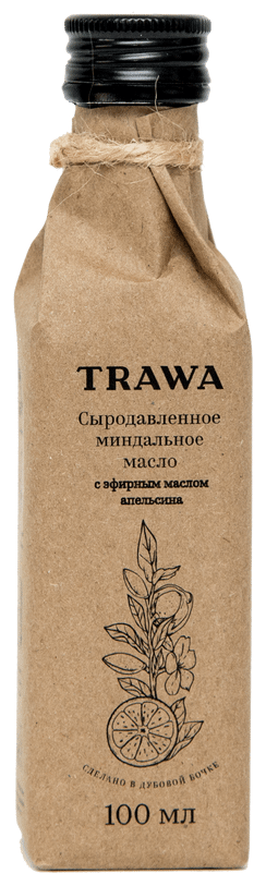 Trawa Масло миндальное сыродавленное с эфирами апельсина 100 мл