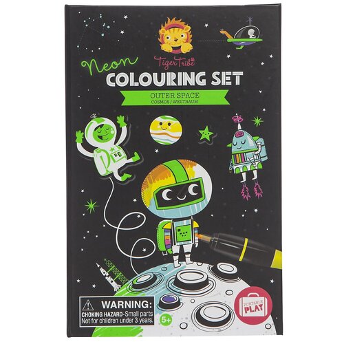 Набор для создания неоновых рисунков Космические приключения Tiger Tribe