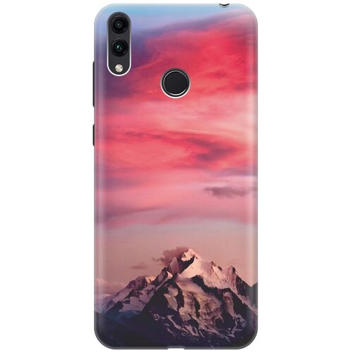 фото Gosso ультратонкий силиконовый чехол-накладка для honor 8c с принтом "горы и небо"