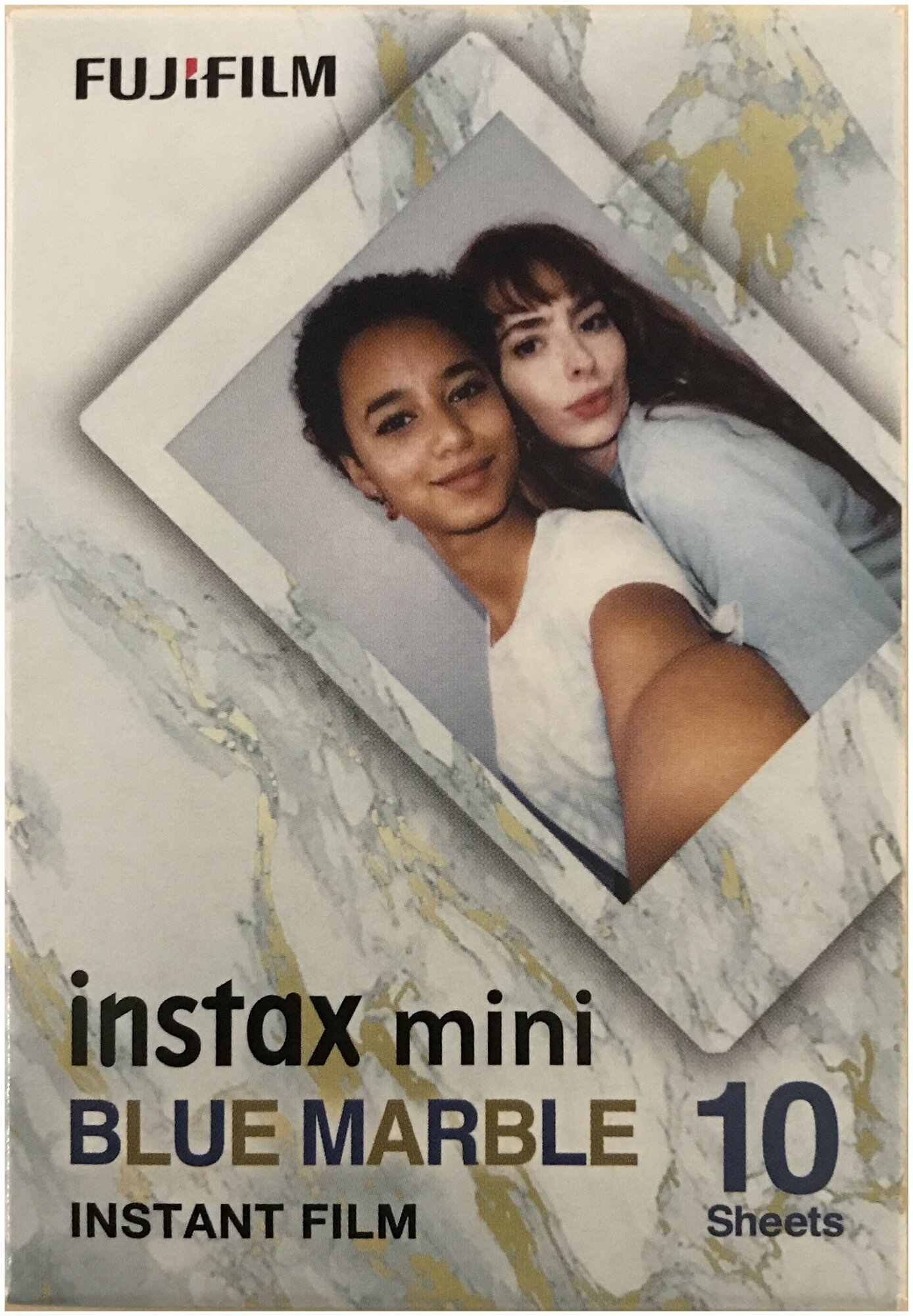 Картридж для фотоаппарата Fujifilm Colorfilm Instax Mini. Дизайнерская серия Blue Marble. 2024г.