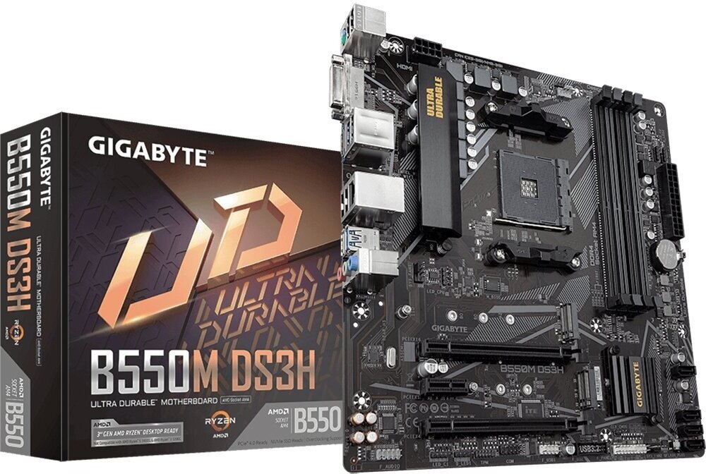 Материнская плата Gigabyte B550M DS3H,