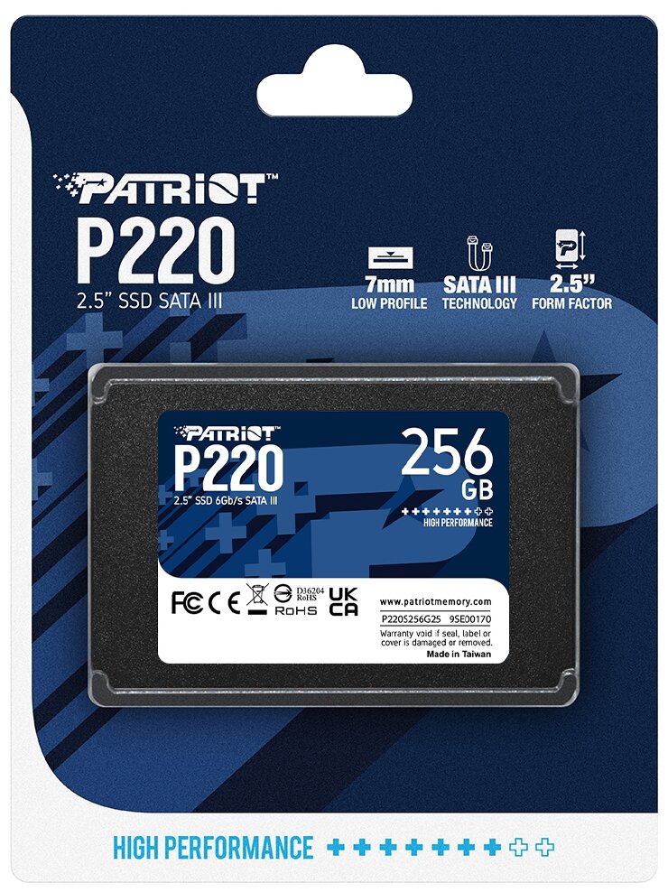 Накопитель SSD 2.5" Patriot 256GB P220 (P220S256G25) Patriot Memory - фото №4