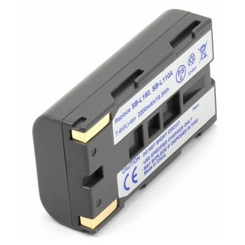 фото Аккумулятор для видеокамеры samsung sb-l110a, sb-l160 (1850mah) sino power