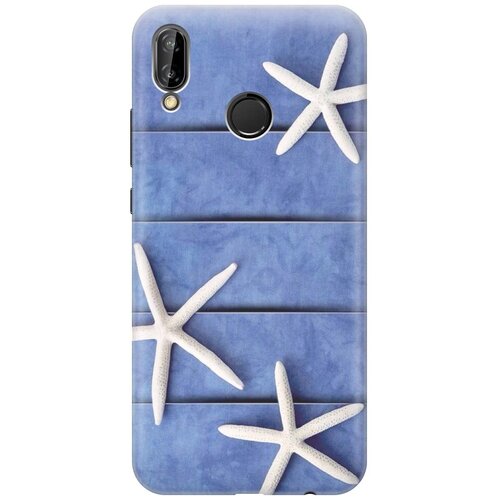 фото Re:paчехол - накладка artcolor для huawei p20 lite с принтом "три морские звезды"